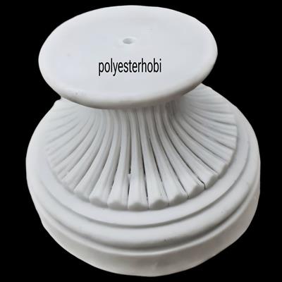 AY 106 - Çizgili Ayak Ham Polyester Obje