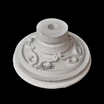 AY 114 - Polyester Şık Ayak Ham Polyester Obje