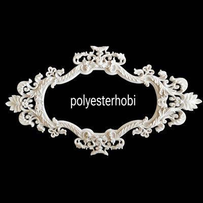 CE 306 - Bridgerton Barok Çerçeve Ham Polyester Duvar Dekor