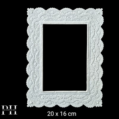 CE 360 - Lace Çerçeve Ham Polyester Duvar Dekor
