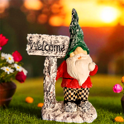 Cüce Welcome Dekoratif Biblo , Ev , Bahçe  Dekoratif Heykel