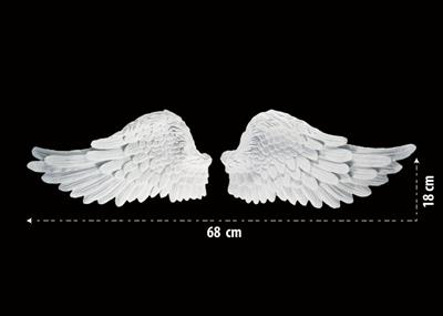 Da 123 - Büyük 2 Li Kanat Ham Polyester Duvar Dekor