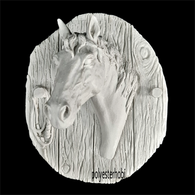 DA 294 - Atlı Büyük Duvar Pano  Ham Polyester Obje