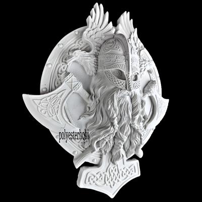 DA 335 - Viking Duvar Pano Ham Polyester Obje