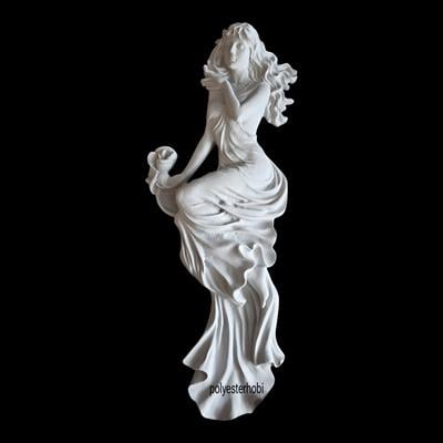 DA 369 - Mitolojik Kız Pano Ham Polyester Duvar Dekor