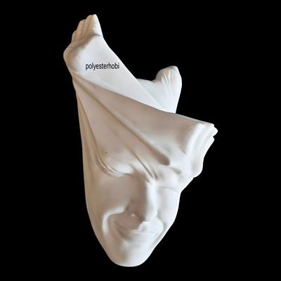 DA 371 - Modern Mind Scape Soyut Heykel Ham Polyester Duvar Dekor