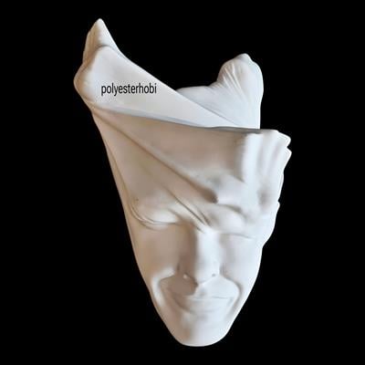 DA 371 - Modern Mind Scape Soyut Heykel Ham Polyester Duvar Dekor