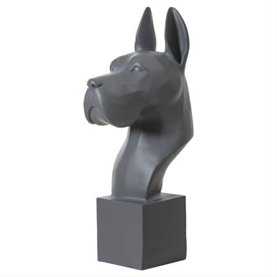 Dev Danua Heykel Köpek Biblo Ev Ofis Dekor