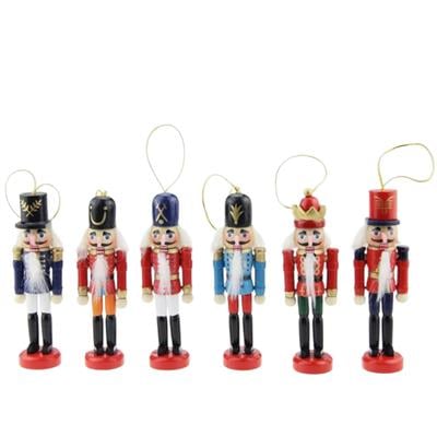 Fındıkkıran Ahşap Kurşun Asker 12,5 cm 6 Lı Set Noel Süs Parti Hediyelik