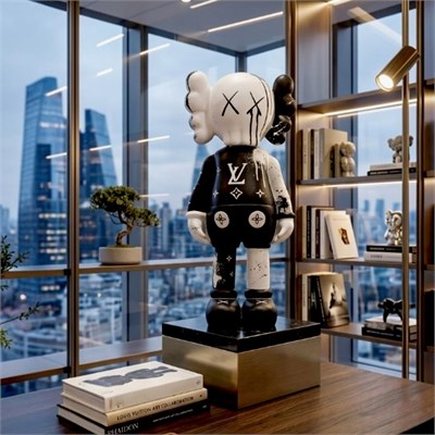Kaws Companion Figür Dekoratif Heykel Özel Tasarım Dev Boy Obje (62x27 cm)