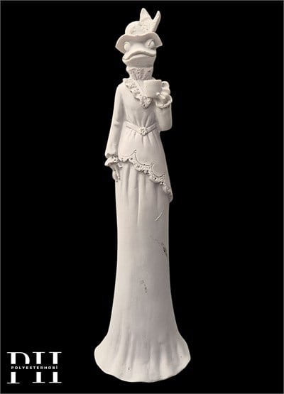 Kurbağa Lady ve Lord Çift Ev Ve Bahçe Dekoratif Ham Polyester Obje OB 2772