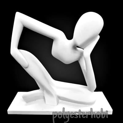 Ob 1006 - Rodin Heykel Ham Polyester Obje