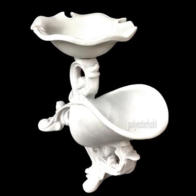 Ob 1023 - 3 Kadehli Şaraplık Ham Polyester Obje