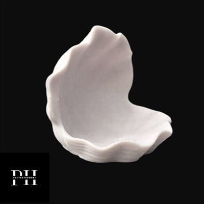 OB 1079 - İstiridye Sunumluk Ham Polyester Dekoratif Obje