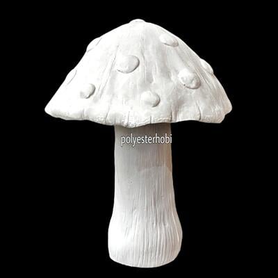 Ob 1123 - Mantar Büyük Boy Ham Polyester Obje