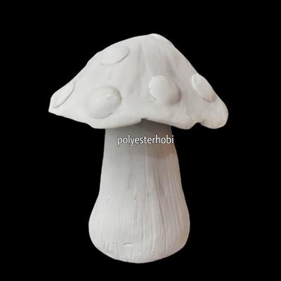 Ob 1125 - Mantar Küçük Boy Ham Polyester Obje