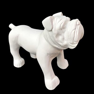 Ob 1133 - Buldog Köpek Ham Polyester Obje