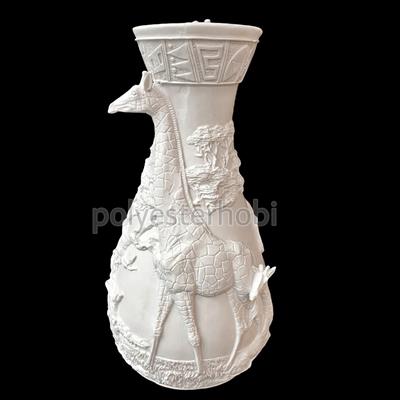 OB 1158 - Zürafa Vazo Dev Boy Ham Polyester Obje