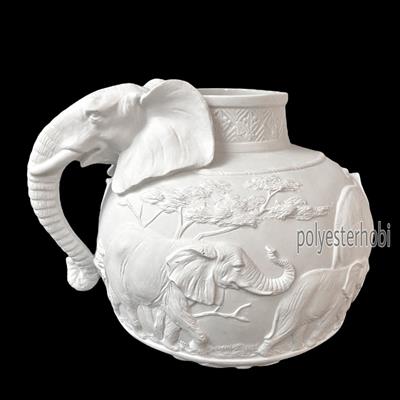 OB 1159- Fil Vazo Dev Boy Ham Polyester Obje