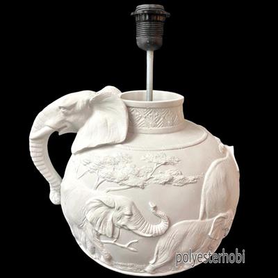 OB 1165 - Dev Boy Fil Abajur Ham Polyester Obje