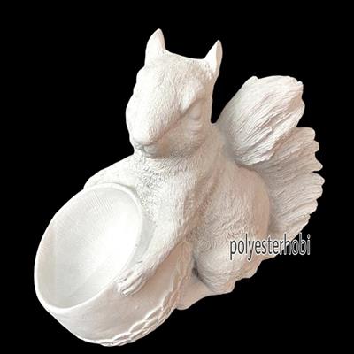OB 1175 - Sincap Saksı Büyük Boy Ham Polyester Obje