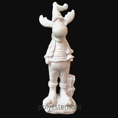 OB 1259 - Geyik Adam 2 Ham Polyester Obje