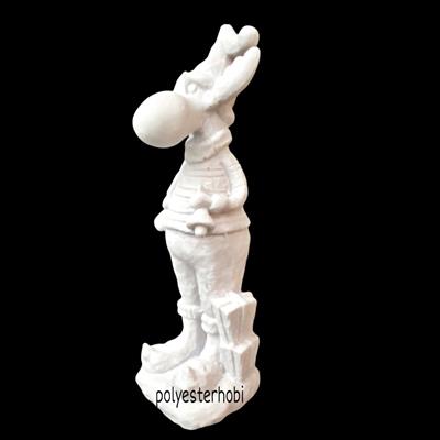 OB 1259 - Geyik Adam 2 Ham Polyester Obje