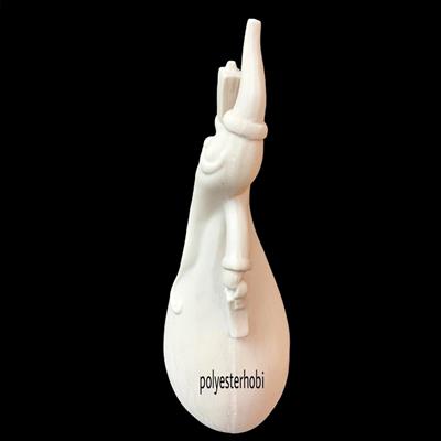 OB 1263 - Işıklı Noel Baba Ham Polyester Obje