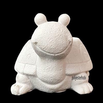 Ob 1309 - Mini Kaplumbağa Saksı Ham Polyester Obje