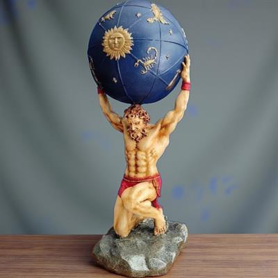 OB 1342 - Atlas Masaüstü Büst Ham Polyester Obje