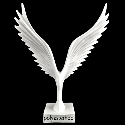 OB 1361 - Soyut Kartal Ham Polyester Obje