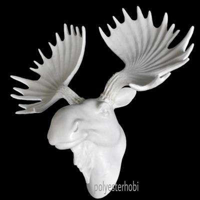 OB 1465 - Ren Geyiği Duvar Dev Boy Ham Polyester Obje