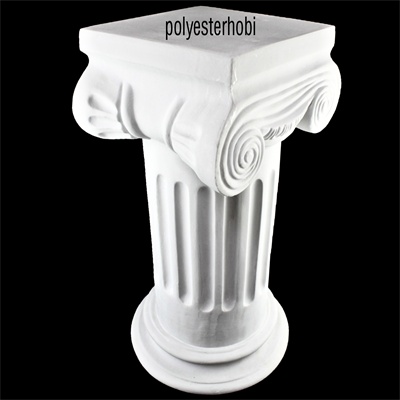 OB 1481 - Büyük Boy Klasik Sütun Ham Polyester Obje