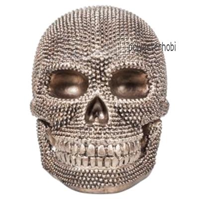 OB 1492 - Dev Zımbalı Kurukafa Ham Polyester Obje