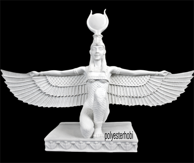 OB 1501 - Başı Taçlı İsis Ham Polyester Obje