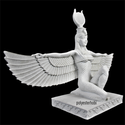 OB 1501 - Başı Taçlı İsis Ham Polyester Obje