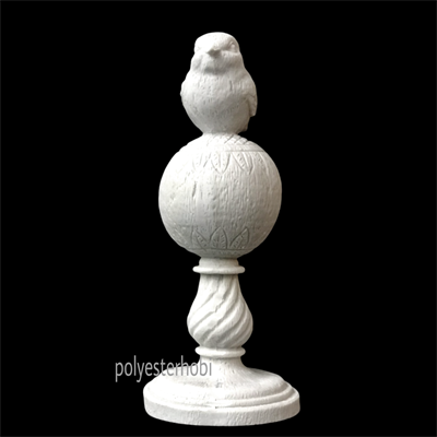 OB 1527 - Top Kaideli Kuş Ham Polyester Obje