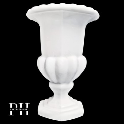 Ob 154 - Yarım Saksı Duvar Vazo Ham Polyester Obje