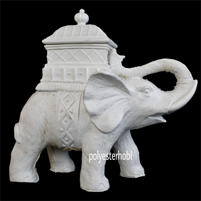 OB 1544 - Fil Dekorlu Kutu Ham Polyester Obje