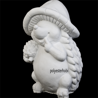 OB 1551 - Kozalaklı Sevimli Kirpi Ham Polyester Obje