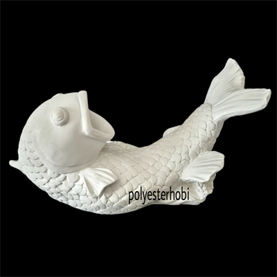 Ob 1554 - Balık Şaraplık Ham Polyester Obje