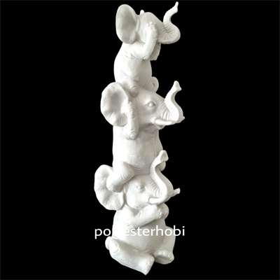 OB 1580 - Fil 3 lü Dekoratif Ham Polyester Heykel