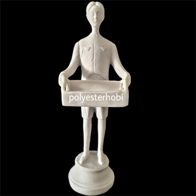 OB 1585 - Genç Erkek Garson Sunum Biblo Ham Polyester Obje