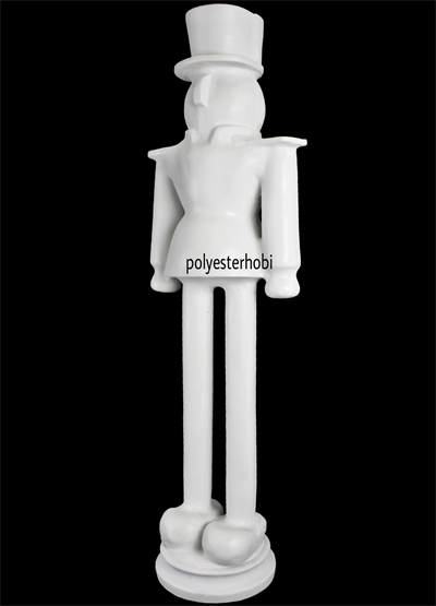 OB 1623 - Kurşun Asker Dev Boy Düz Model Ham Polyester Obje