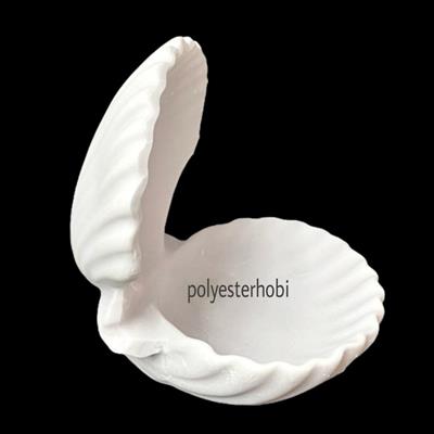 OB 1629 - İstiridye Sunumluk Dekor Ham Polyester Obje