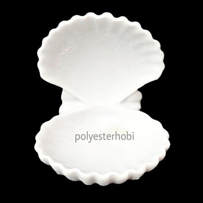 OB 1629 - İstiridye Sunumluk Dekor Ham Polyester Obje