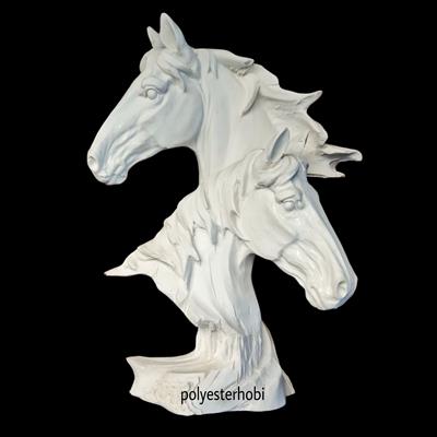 Ob 1650 - 2 Li At Başı Ham Polyester Obje