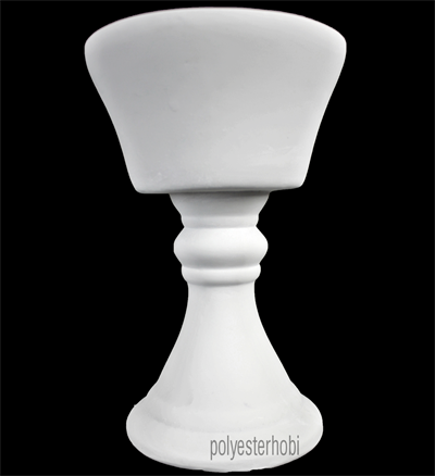 OB 1666 - Düz Kaide Ham Polyester Obje