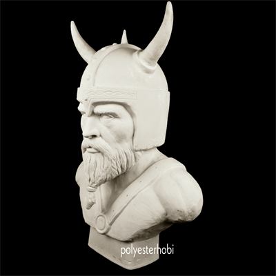 OB 1684 - Dev Tasarım Viking Savaşçı Ham Polyester Obje
