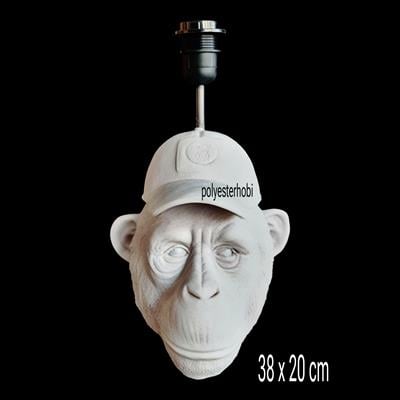 OB 1696 - Maymun Abajur Ham Polyester Obje